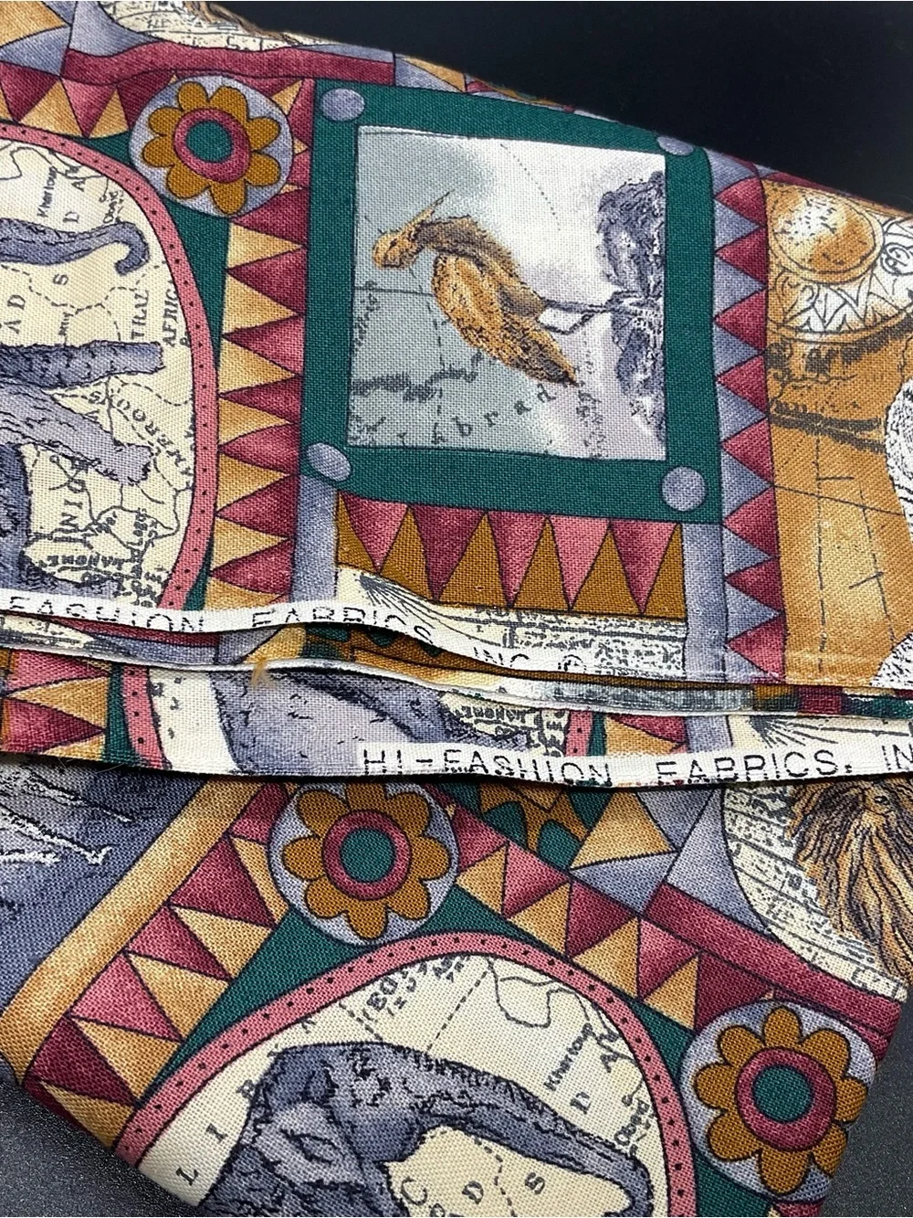 Hi Fashion Fabrics African Animal Print 1.3 Yards 100% Cotton